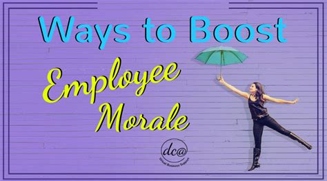 Ways To Boost Employee Morale