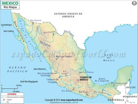 Rios De Mexico Mapa De Rios De Mexico Lagos De Mexico Mapa De