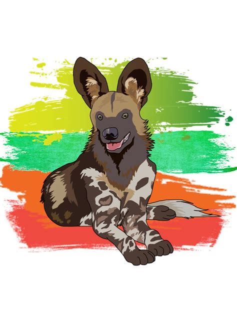 African Wild Dog Drawing By Artwolf