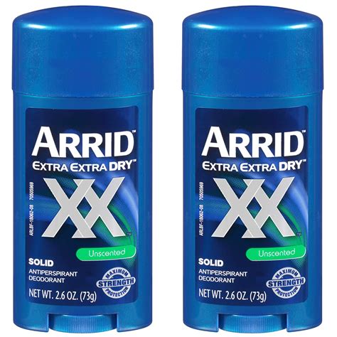 Pack Of 2 Arrid Xx Extra Extra Dry Solid Antiperspirant Deodorant