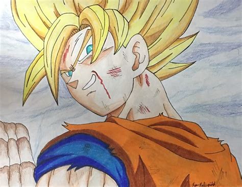Image of the best free saiyan drawing images download from 792 free. Super Saiyan Goku Drawing | DragonBallZ Amino
