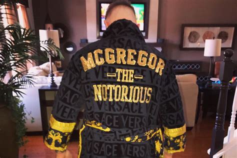 Conor Mcgregor Flaunts Custom Versace Robe Mma Fighting