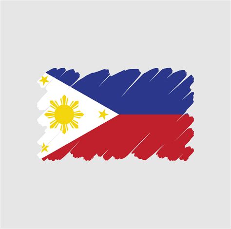 Philippines Flag Free Vector Design Vector Art At Vecteezy