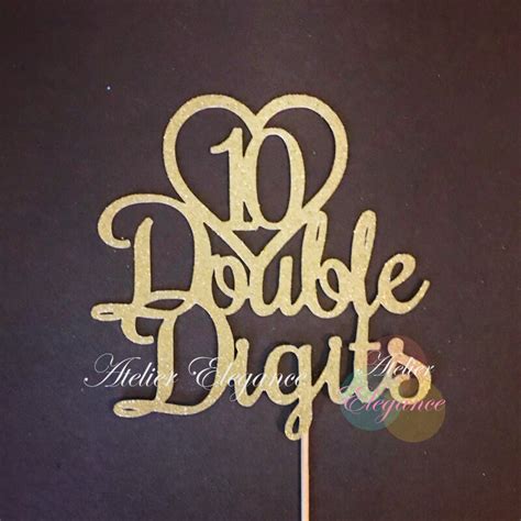 Double Digits Cake Topper Th Birthday Cake Topper Cake Etsy