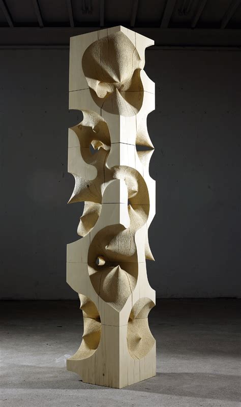 Sculpture By Cha Jong Rye Sculpture Geometric Wood Contemporaryart