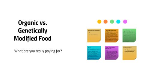 Organic Vs Genetically Modified Food By Morgan Bryant Cook