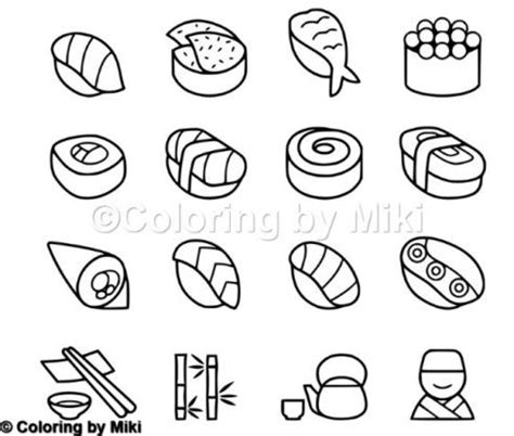 Their sworn enemy is the legion of low tide. Sushi Coloring Page#241 | 手帳術, コロリアージュ, ゼンタングル