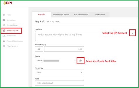 Paying credit card bills online is an almost instant process and the money is credited to your credit card how do i choose the method of credit card bill payment? How to Pay Credit Card Bills Online through BPI Online ...