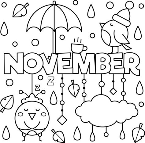 november colouring page thrifty mommas tips