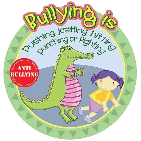 anti bullying pushing and fighting school sign