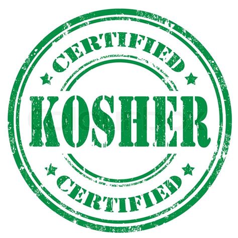 The term kosher refers to foods that are in accord with kashrut, the set of jewish dietary laws that regulate what foods may and may not be eaten at bob's red mill, we use two kosher symbols. Koscher-Stempel | Stock-Vektor | Colourbox