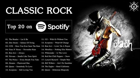 Best Classic Rock Top 20 Greatest Classic Rock Songs On Spotify Youtube
