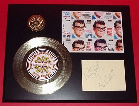 Buddy Holly 45 Gold Record Signature Series Limited Edition Display