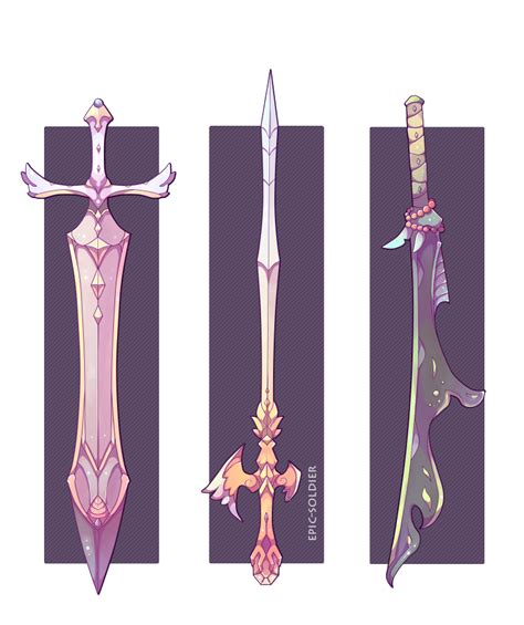 Use a ruler in drawing these types of weapons. Weapon commission 17 by Epic-Soldier on DeviantArt
