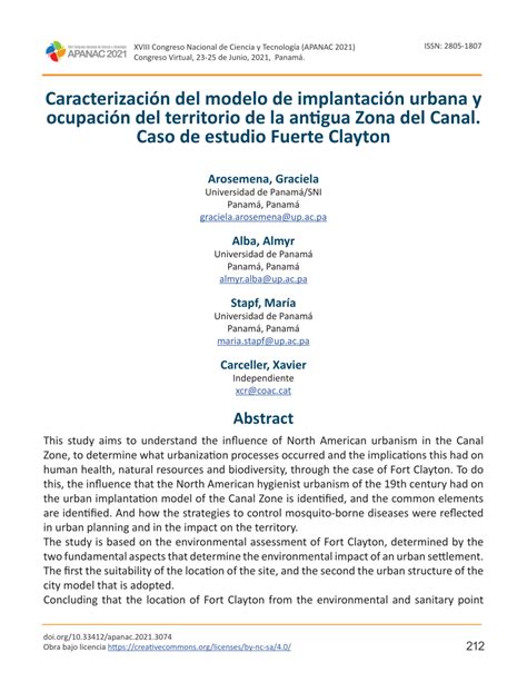 Pdf Caracterización Del Modelo De Implantación Urbana Y Ocupación Del