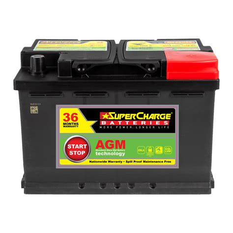 Supercharge Mf66hss Agm Battery Din65lh Agm Mighty Batteries