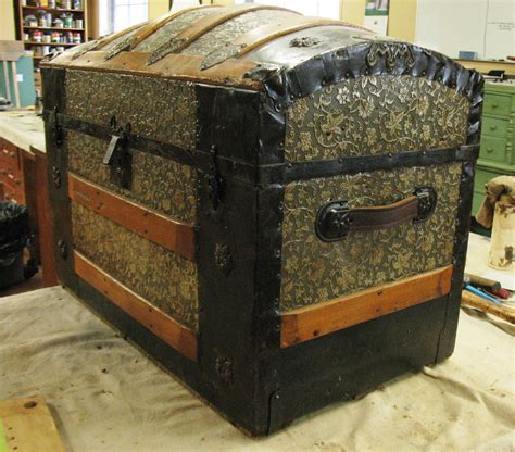 Refinished Trunk With New Handles Antique Trunk Storage Trunks