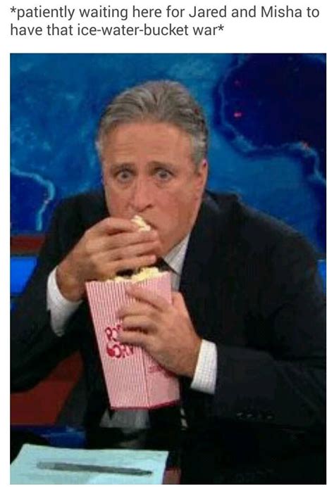 Misha Minions Facebook Page Eating Popcorn Jon Stewart The Daily Show