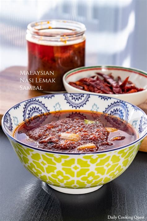 The other main ingredient of nasi lemak is sambal. Malaysian Nasi Lemak Sambal Recipe | Daily Cooking Quest