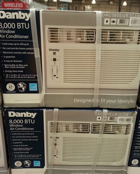 Cools area up to 350 sq. Danby DAC080EUB3GDB Window Air Conditioner (8000 BTU ...