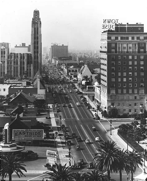Aerial View Of Wilshire Blvd Looking West From Commonwealth Ave Circa