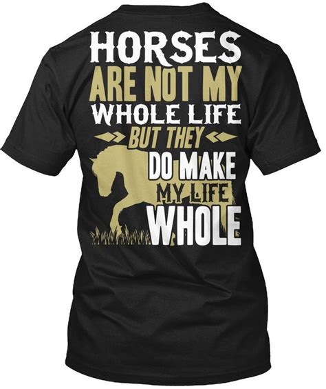 Horse Tshirt Horses Are Not My Whole Life Horse Funny Tshirt For Men