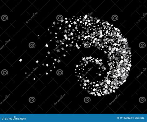 Stars Twisted In Swirl Or Vortex Stock Vector Illustration Of