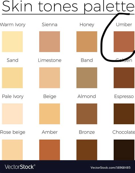 Color Chart For Skin Tone