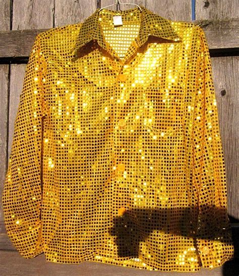 Browse wide range of mens shirts from top brands on snapdeal. Mens Gold Square Sequin Disco Shirt