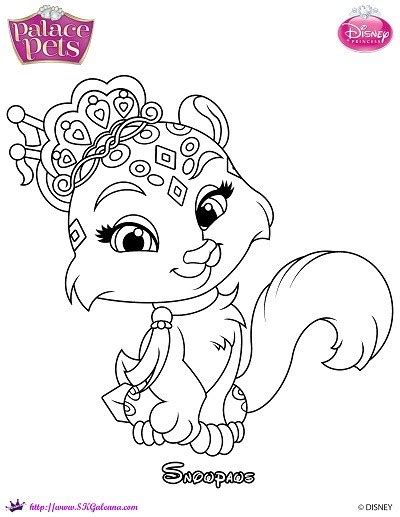 I had to share these free coloring pages and activities. Snowpaws Princess Palace Pets Coloring Page - SKGaleana