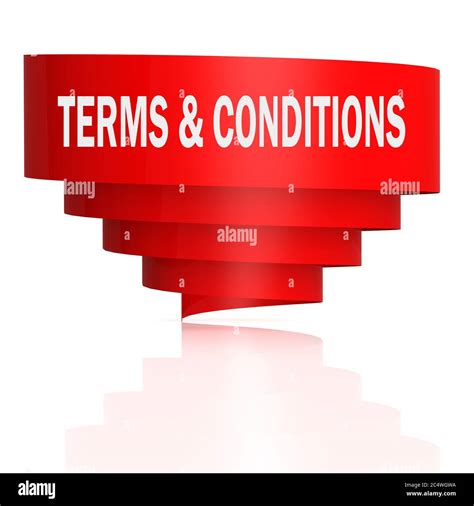Terms And Conditions Word With Curve Banner 3d Rendering Stock Photo Alamy