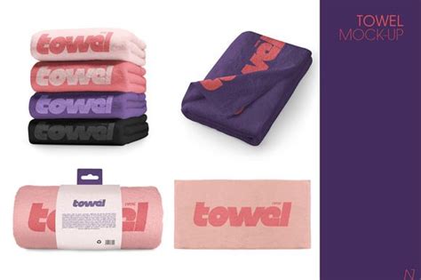 gym towel mockup  designtube creative design content mockup mocking branding mockups