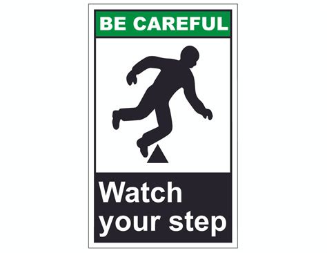 Ansi Be Careful Watch Your Step