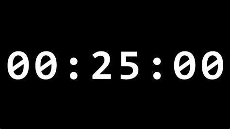 25 Minute Timer Timer 25 Menit Youtube