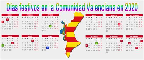 Calendario Laboral Comunidad Valenciana 2022 Con Todos Los Festivos