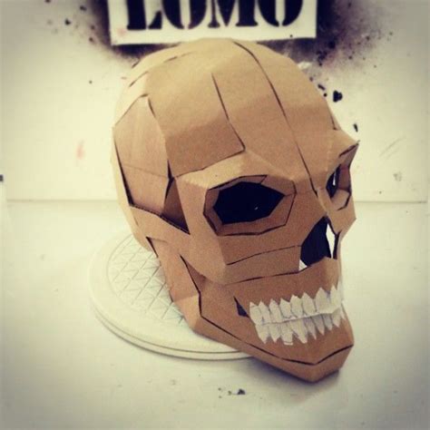 Express Halloween Diy Cardboard Skull Display Props Pdf Template