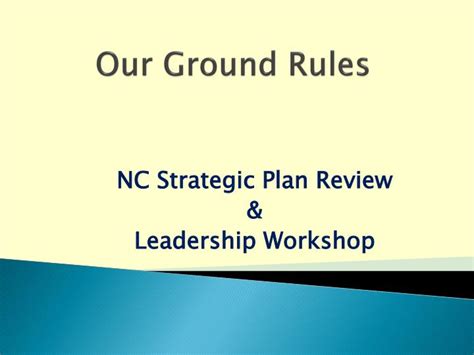 Ppt Our Ground Rules Powerpoint Presentation Free Download Id