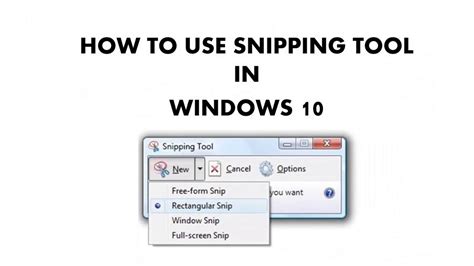 How To Use Snipping Tool In Microsoft Windows Tutorial The Teacher