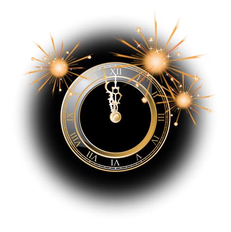 New Years Eve Clock Clip Art 2022