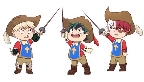 Commission Chibi Bnha Musketeers By Practicepotato On Deviantart