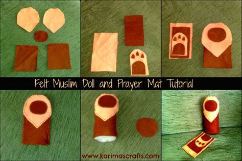 Felt Muslim Doll And Prayer Mat Tutorial Karimas Crafts Eid Crafts