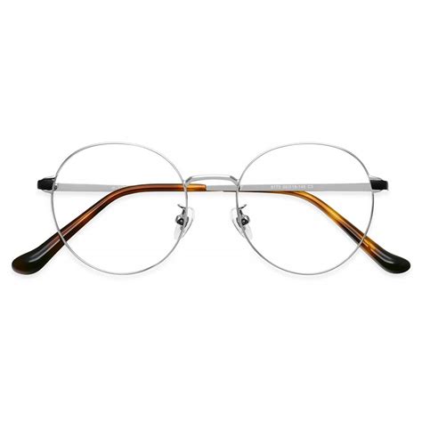 9173 Round White Eyeglasses Frames Leoptique