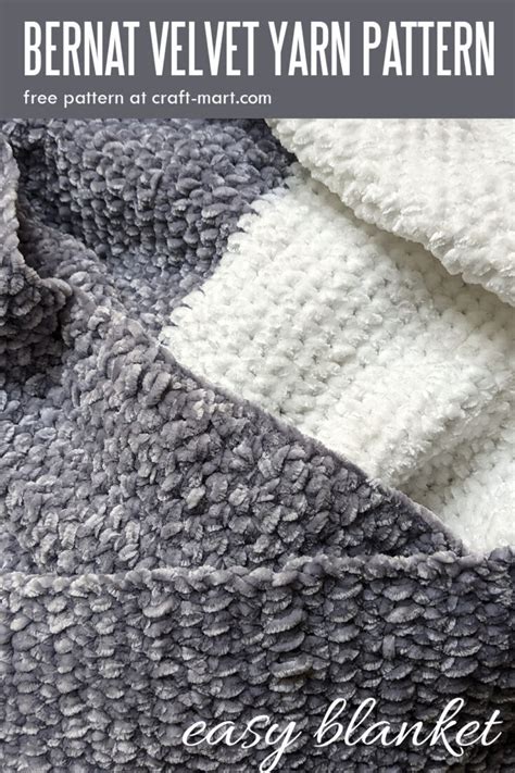 Bernat Velvet Yarn Blanket Pattern Craft Mart
