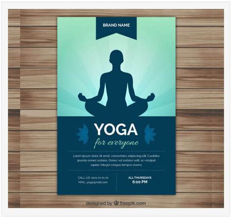 yoga brochure templates free get ready for the new year sampletemplates