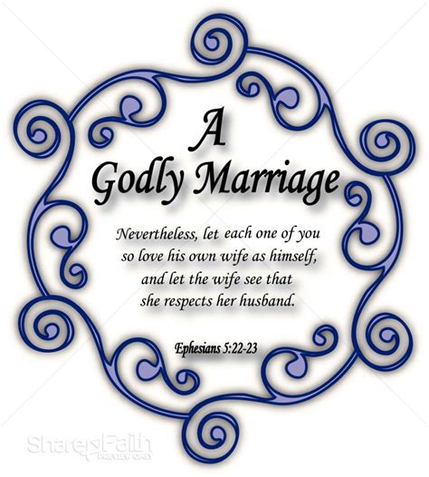 A Godly Marriage Christian Wedding Clipart