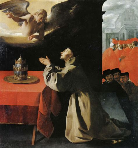 Francisco De Zurbarán Saint Bonaventure Inspired By An Angel