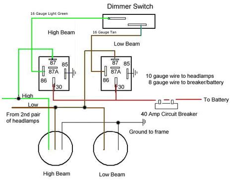 H13 High Low Relay Wiring Diagram