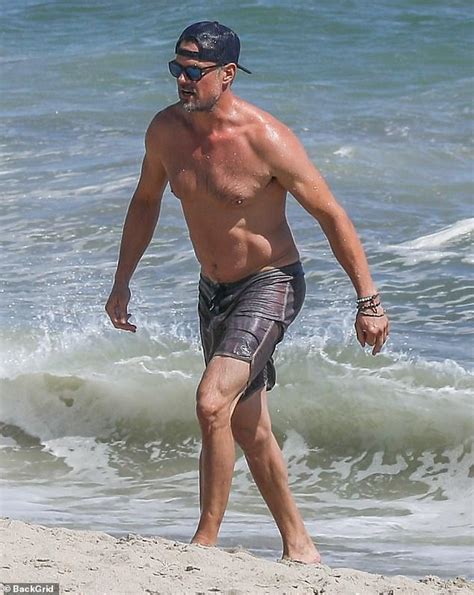 Josh Duhamel Shows Of His Chiseled Chest As He Enjoys An Open Water Swim In Malibu The Girl Sun