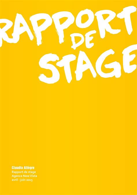 Rapport De Stage Recherche De Stage Stage Communication Stage étudiant