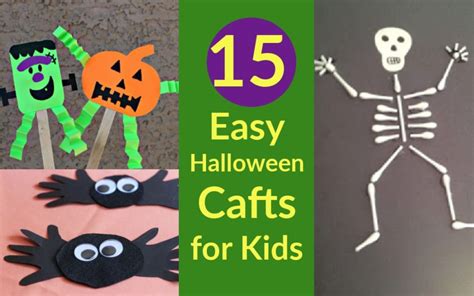 15 Easy Halloween Crafts For Kids Happiness On